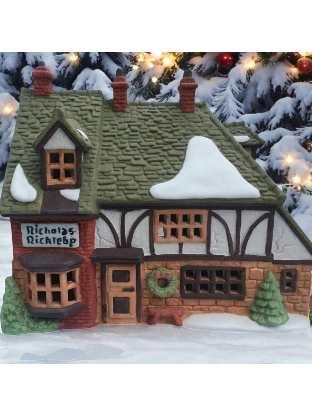 Dept 56 Nicholas Nickleby Cottage Dickens Village Lighted Building From 1988